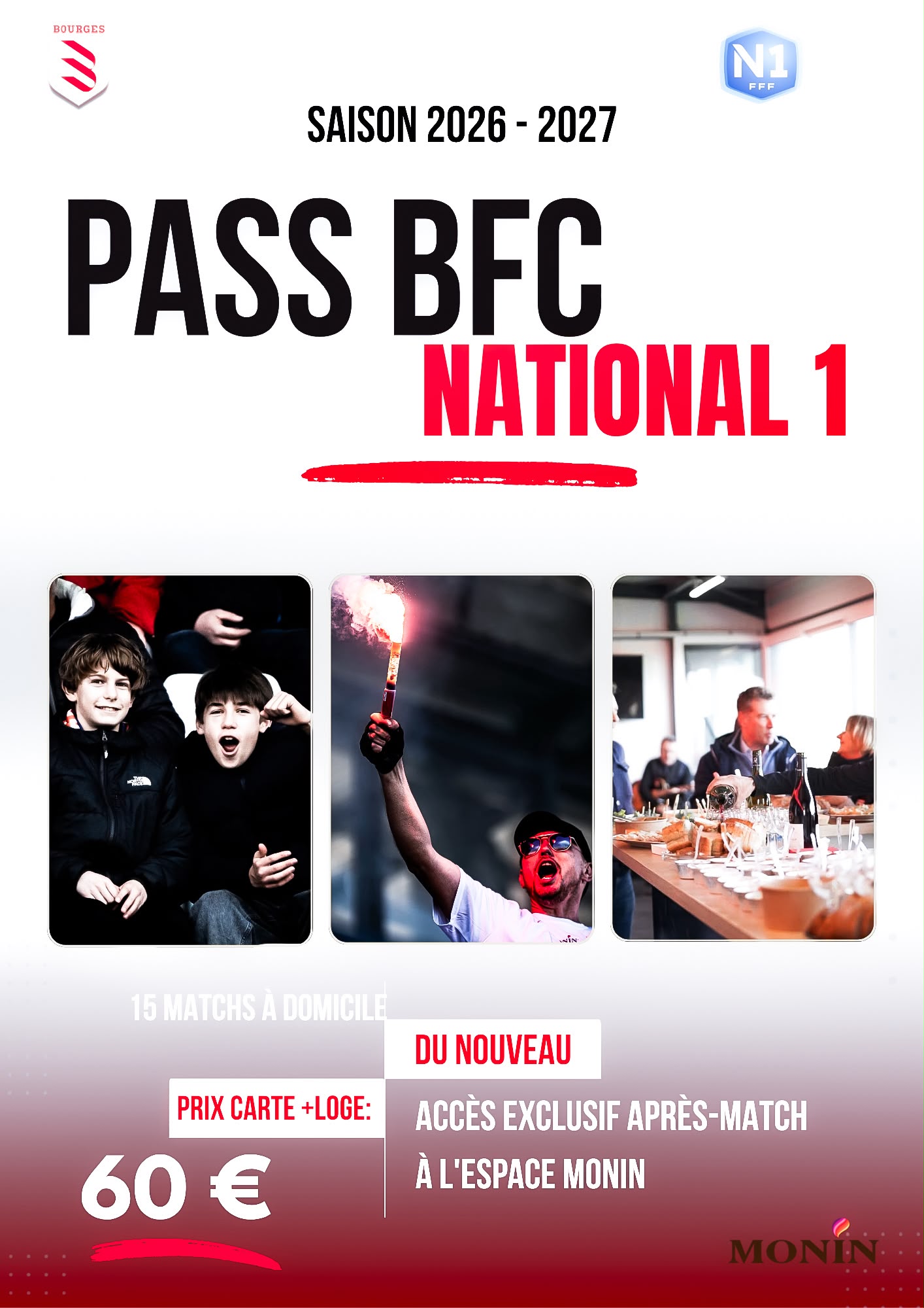 Pass BFC National 1, saison 2026-2027
